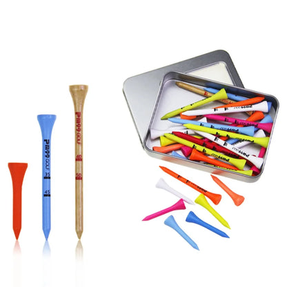 Golf Training Reduce Side Spin&Friction Professional Golf Ball Holder Golf Accessories Wood Golf Tees With Storage Case