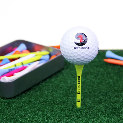 Golf Training Reduce Side Spin&Friction Professional Golf Ball Holder Golf Accessories Wood Golf Tees With Storage Case